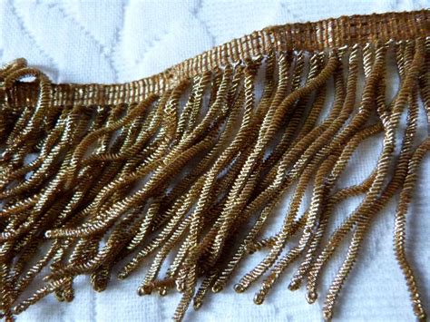 Metallic Gold Fringe Trim 